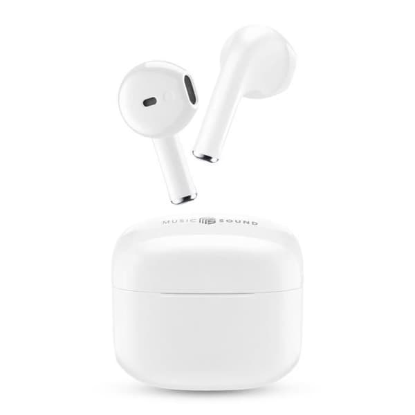 Bluetooth-hörlurar - CELLULAR LINE - BTMSTWSSWAGW - In-ear - 20h batteritid - Vit