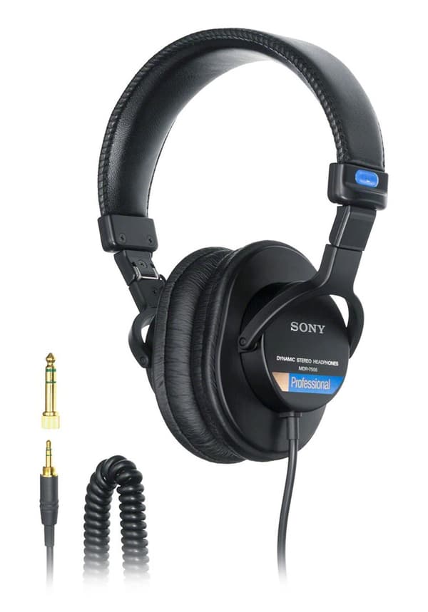 Sony MDR7506 hovedtelefoner/headset Kablet Pandebånd Scene/Studio Sort
