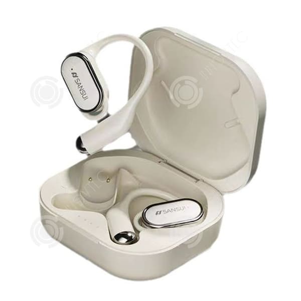 INN Bone conduction hörlurar IPX6 vit vit bluetooth 5.4 vattentät bluetooth hörlurar bluetooth trådlöst trådlöst bluetooth headset