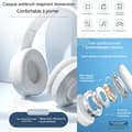 Miniatyrbild 3 av 4: INN huvudmonterade trådlösa Bluetooth-hörlurar 5.2 trådlösa Bluetooth-hörlurar Vikbara Bluetooth-hörlurar med aktiverad reduktionsfunktion