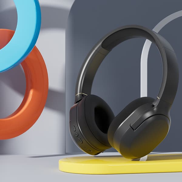 INF Trådløse Bluetooth-hovedtelefoner DR-86 Sort