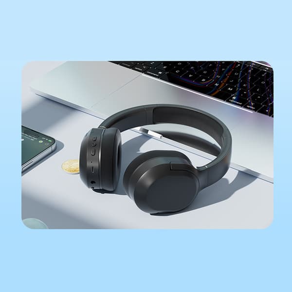 INF Trådløse Bluetooth-hovedtelefoner DR-86 Sort