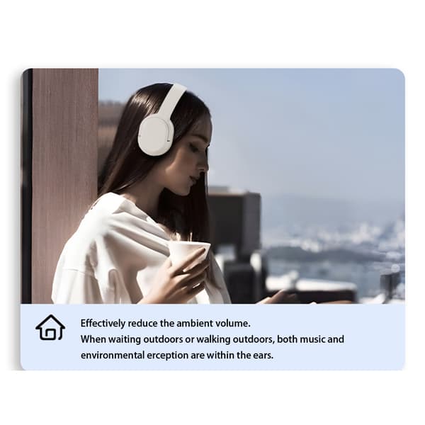 INF Trådløst Bluetooth-headset DR-86 Hvit