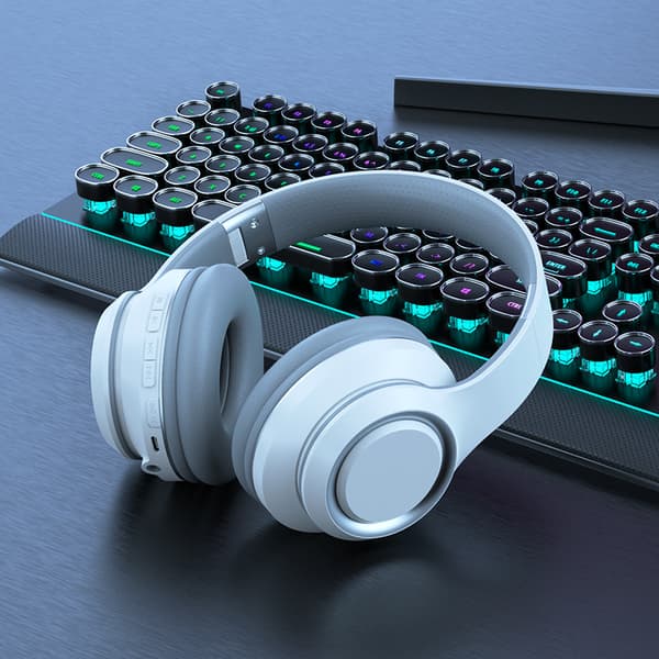 INF DR90 Over-Ear Bluetooth-hovedtelefoner Hvid