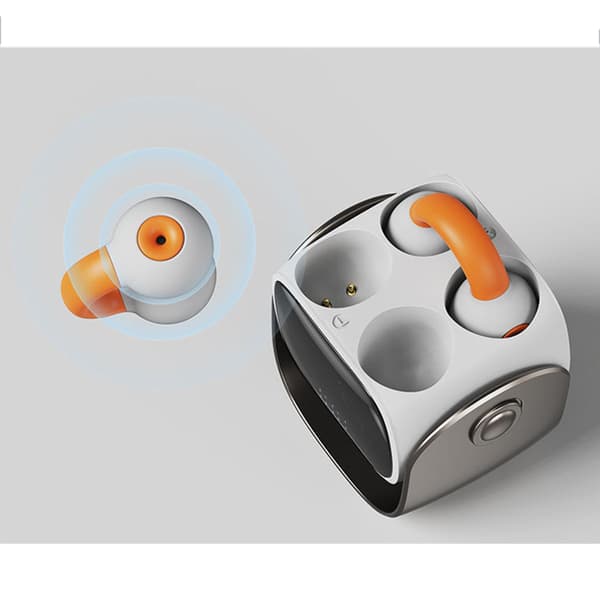 INF Bluetooth 5.3 Øreclips Hovedtelefoner - Åbent Øre Design Hvid
