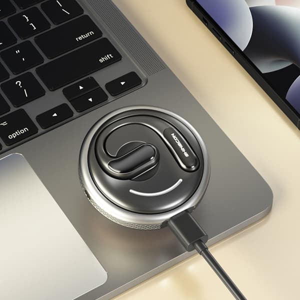 INF Bluetooth-kuulokkeet: Pitkä akunkesto, AI-käännös Harmaa