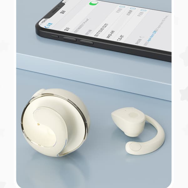 INF Bluetooth 5.3 AI-översättare Öppna Öronsnäckor Vit