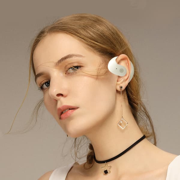 INF Bluetooth 5.3 AI-översättare Öppna Öronsnäckor Vit