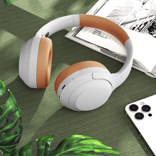 INF Retro White DR83 Bluetooth-hovedtelefoner: Immersiv lyd