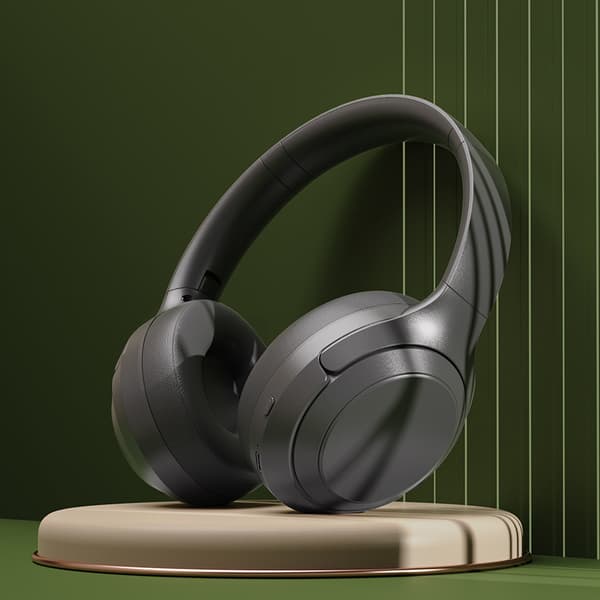 INF DR83 Klassiske sorte over-ear Bluetooth-hovedtelefoner
