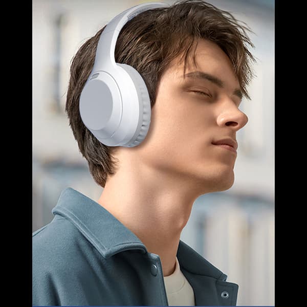 INF Langattomat Bluetooth-kuulokkeet DR10 - Valkoinen Harmaa