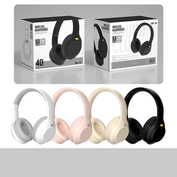 INF Langattomat Bluetooth-kuulokkeet DR10 - Valkoinen Harmaa