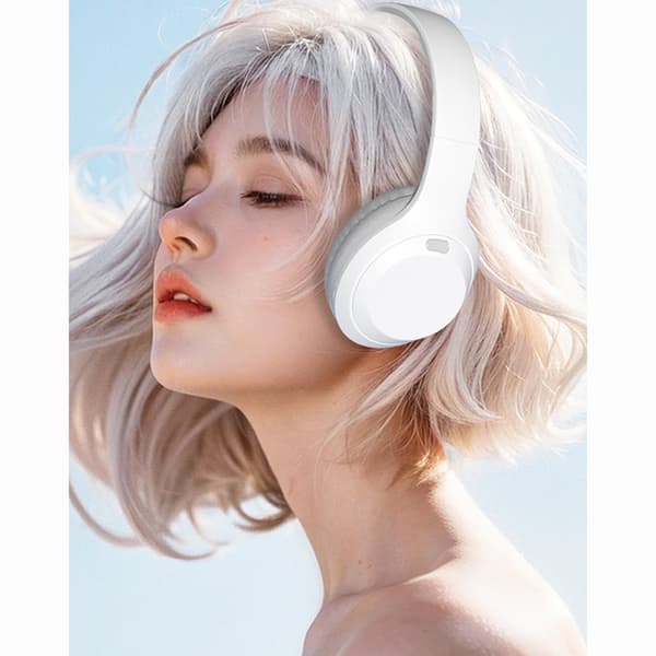 INF Langattomat Bluetooth-kuulokkeet DR10 - Valkoinen Harmaa