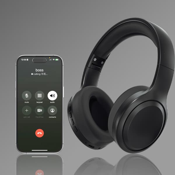INF DR-03 Classic Black Over-Ear Bluetooth 5.3 Trådløse Hovedtelefoner