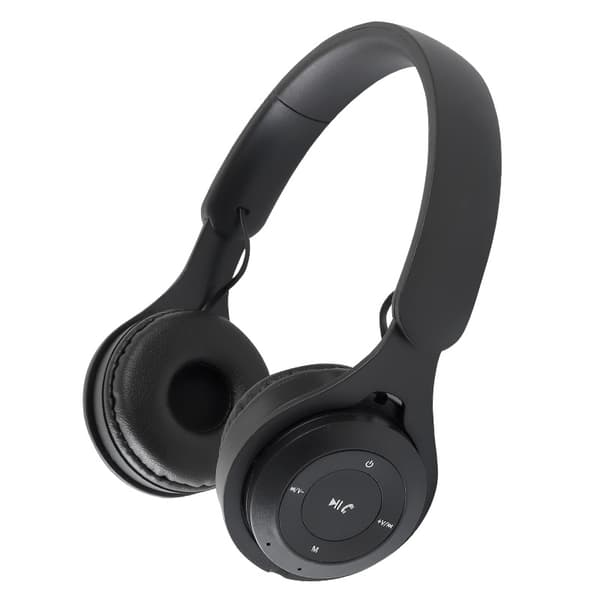 INF Y08 Syvänmusta Bluetooth-kuuloke: Kokoontaitettava, pitkä akunkesto
