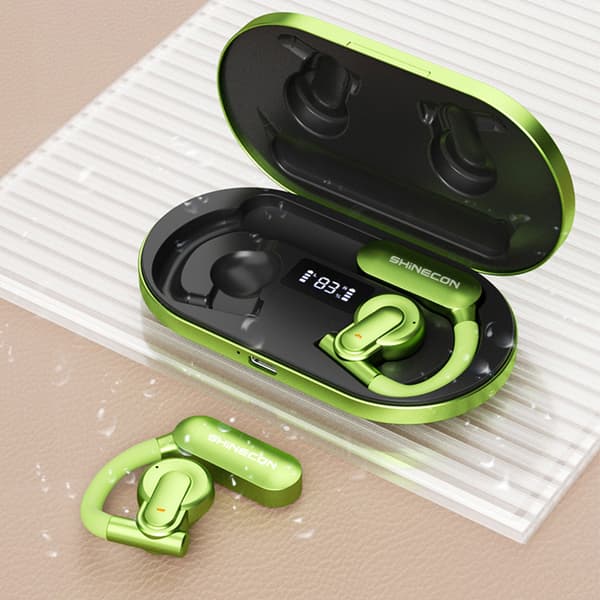 INF Violetti Bluetooth 5.3 -kuulokkeet: Pitkä akunkesto, mukavuus Ruohon väri