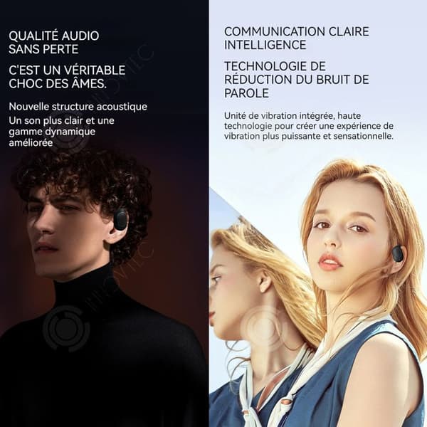 INN Bone Conduction Headphones 5.0 Bluetooth 11 timmars speltid Hörlurar Typ-C Laddning Enkelsidiga hörlurar