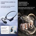 Miniatyrbild 3 av 4: INN Bone Conduction Headset IP68 140mAh Vattentät Bone Conduction Sporthörlurar kan vara magnetisk blixtladdning