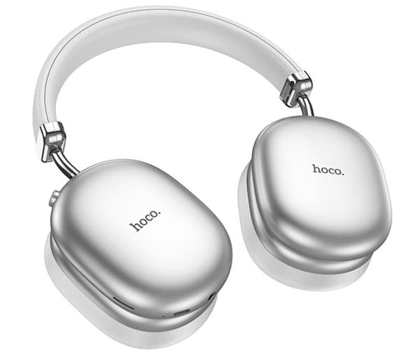 Hoco W35 Max Auspicious Langattomat Bluetooth-kuulokkeet, hopea