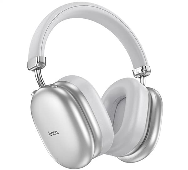 Hoco W35 Max Auspicious Langattomat Bluetooth-kuulokkeet, hopea
