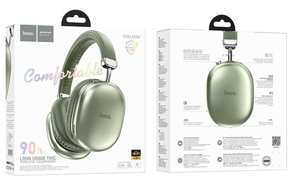 Hoco W35 Max Joy Langattomat Bluetooth-Nappikuulokkeet Vihreä