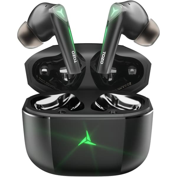 TOZO Gaming Pods True Wireless Stereo (TWS) In-Ear USB Typ-C Bluetooth Gaming Headset Svart