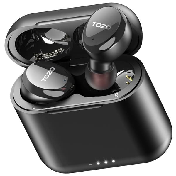 TOZO T6S Headset Trådlöst Stereo (TWS) In-ear USB Typ-C Bluetooth Svart