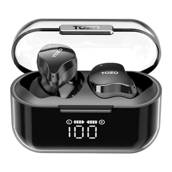 TOZO T18 CRYSTAL BUDS Trådlösa Stereo (TWS) In-Ear USB Typ-C Bluetooth-headset Svart