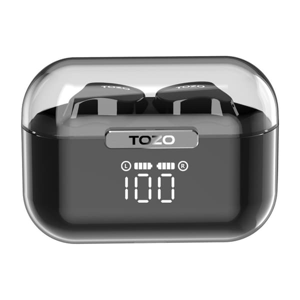 TOZO T18 CRYSTAL BUDS Trådlösa Stereo (TWS) In-Ear USB Typ-C Bluetooth-headset Svart