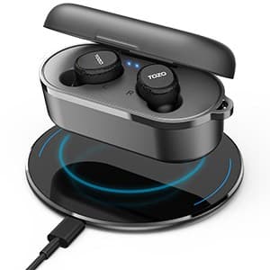 TOZO T10S Langattomat Stereo (TWS) -nappikuulokkeet USB Type-C -liitännällä, musta