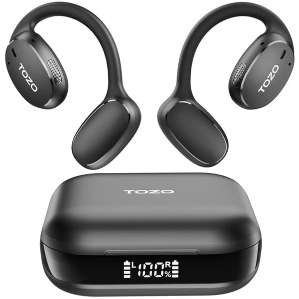 TOZO OpenEgo True Wireless Stereo (TWS) Kostne USB Typ-C Bluetooth-headset Svart