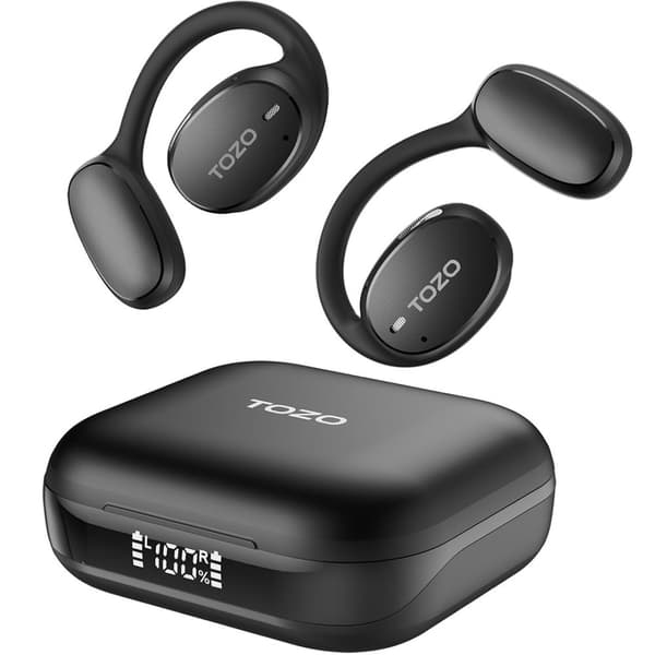 TOZO OpenEgo True Wireless Stereo (TWS) Kostne USB Typ-C Bluetooth-headset Svart