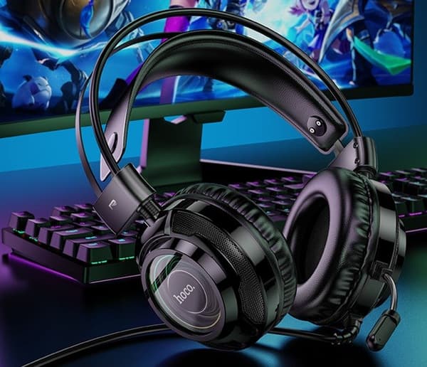 HOCO W110 Resource Gaming Headset Kablet USB+ Jack 3.5 In-Ear Sort