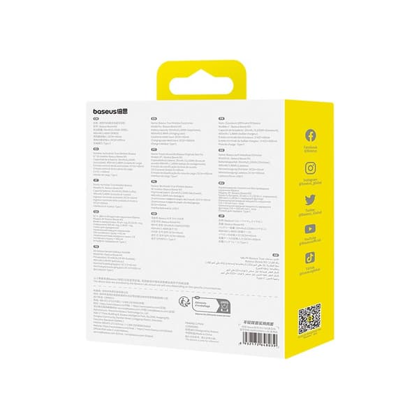 Baseus Bowie M3 Langattomat Stereokuulokkeet (TWS) Nappikuulokkeet Puhelut/Musiikki USB Type-C Bluetooth Sininen