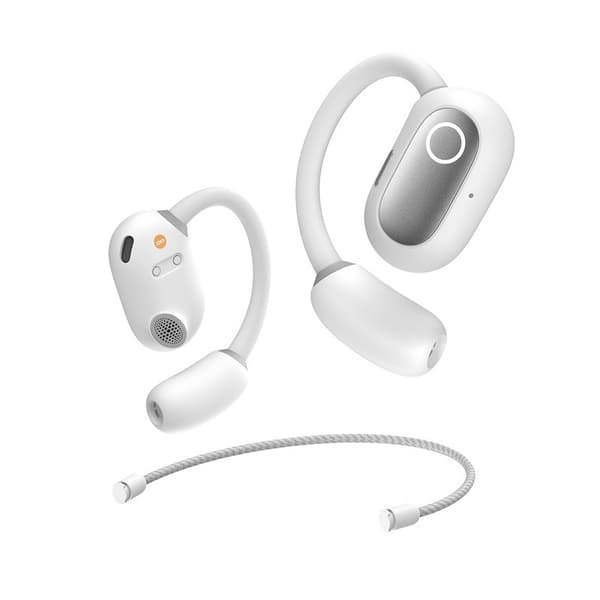 Baseus Eli Fit avoimet korvakuulokkeet langattomat yhteys-/musiikkikuulokkeet USB Type-C Bluetooth valkoinen