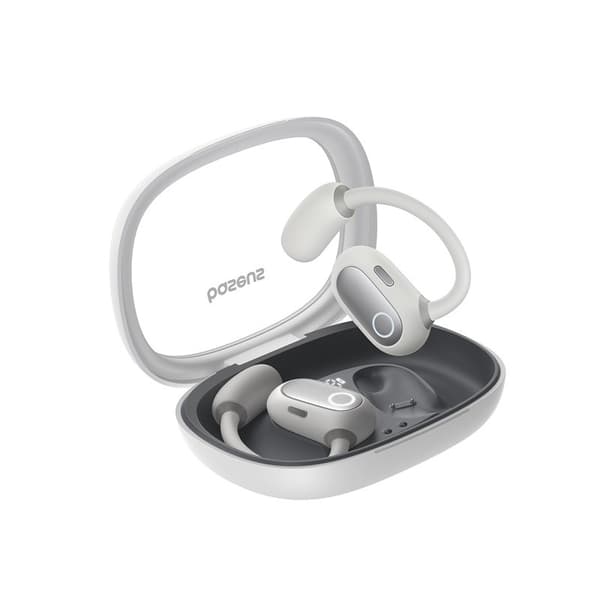 Baseus Eli Fit avoimet korvakuulokkeet langattomat yhteys-/musiikkikuulokkeet USB Type-C Bluetooth valkoinen