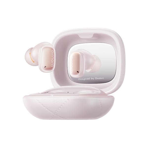 Baseus AirNora 3 Langattomat Stereokuulokkeet (TWS) Nappikuulokkeet Puhelut/Musiikki Bluetooth Vaaleanpunainen