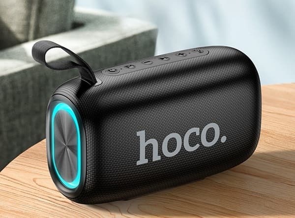 HOCO HC25 Radiante Bærbar Højttaler Bluetooth/ FM/ TF-kort/ USB-hukommelsesstik/ AUX 2 x 10 W Sort