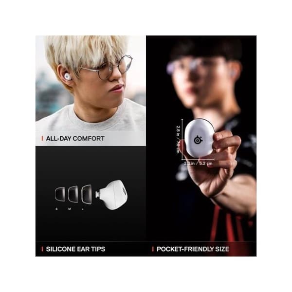 Trådlösa gaminghörlurar - SteelSeries - Arctis GameBuds™ - ANC - 2,4GHz - Vattentålig