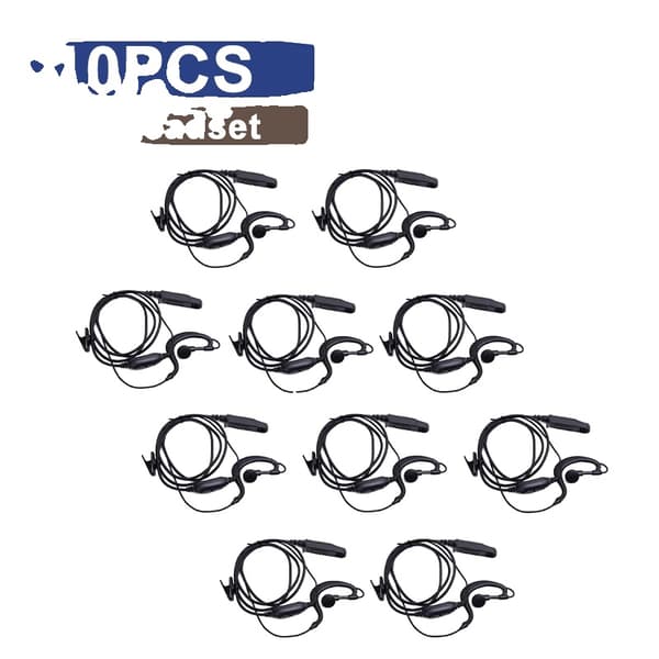 Akustisk rörhörlur, vattentät kontakt, trådbunden anslutning,10PCS-Hörlurar