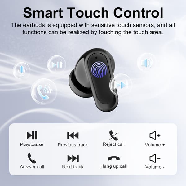 INF SP18 Mustat Bluetooth-kuulokkeet: Langaton 5.3, Pitkä akunkesto