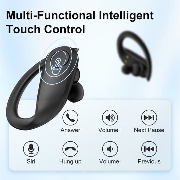 INF SP33 Mustat Bluetooth-kuulokkeet: Langattomat, melua vaimentavat