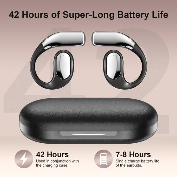 INF SP39 Sähköpinnoitetut Bluetooth-kuulokkeet - Avokorvamalli Musta