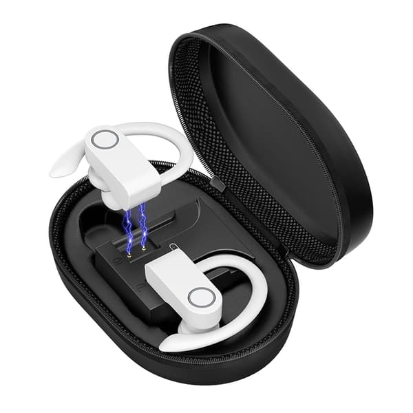 INF SP97 Hvide Bluetooth-øretelefoner med støjreducerende mikrofon Hvid