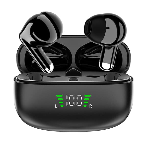INF SP9X Svarte Bluetooth-øretelefoner: Støyreduksjon og lang levetid
