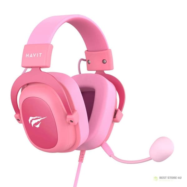 Havit H2002d Gaming Hovedtelefoner (Pink)
