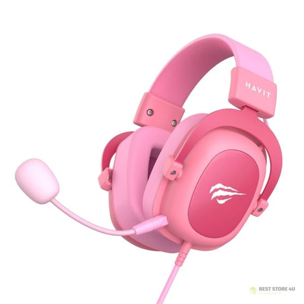 Havit H2002d Gaming Hovedtelefoner (Pink)