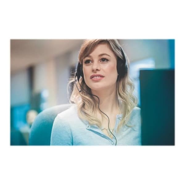 Jabra Biz 1500 Duo USB-headset med kabel - Brusreducering - HD-ljud - Bekvämt