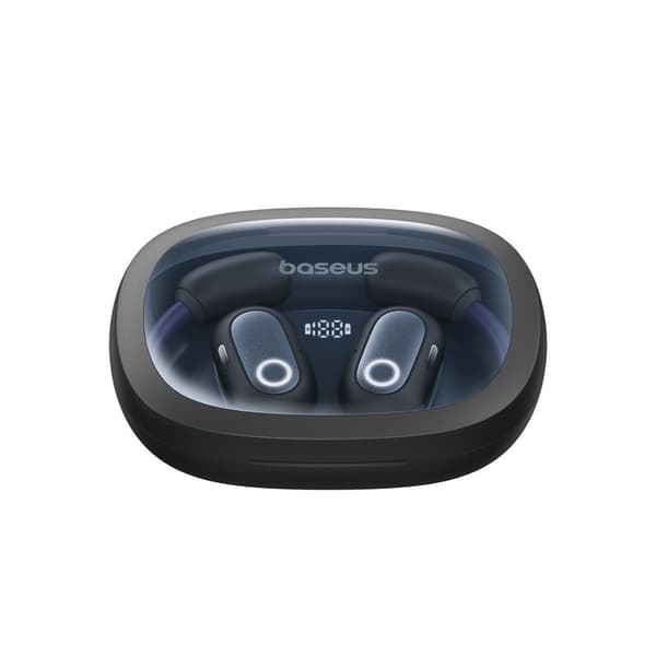 Baseus Eli Fit avoimet kuulokkeet langattomat yhteys-/musiikkikuulokkeet USB Type-C Bluetooth musta