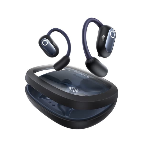 Baseus Eli Fit avoimet kuulokkeet langattomat yhteys-/musiikkikuulokkeet USB Type-C Bluetooth musta
